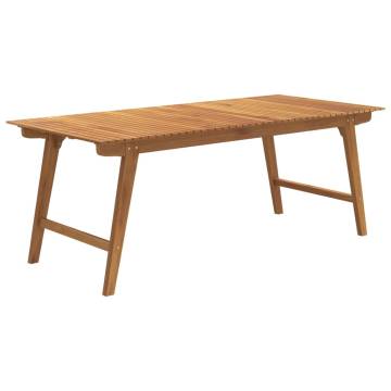 Garden Table 200x90 cm | Solid Acacia Wood | Hipomarket