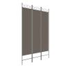 3-Panel Anthracite Room Divider - 120x220 cm Fabric