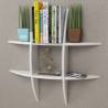 White MDF Floating Wall Display Shelf BookDVD Storage Colour white Quantity in Package 1 Number of Pieces 