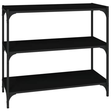 Book Cabinet Black 80x33 cm - Stylish Storage Solution