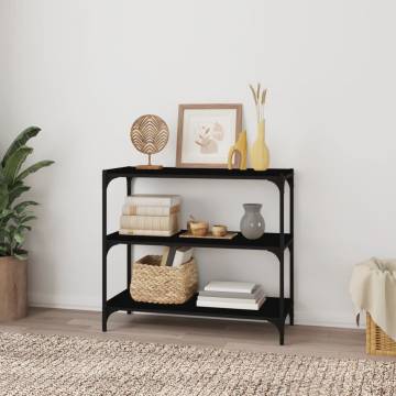 Book Cabinet Black 80x33 cm - Stylish Storage Solution