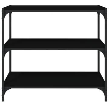 Book Cabinet Black 80x33 cm - Stylish Storage Solution