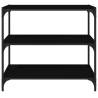 Book Cabinet Black 80x33 cm - Stylish Storage Solution