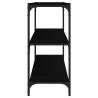 Book Cabinet Black 80x33 cm - Stylish Storage Solution