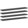 Bookshelf Boards - 8 pcs Grey Engineered Wood - HipoMarket