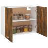 Hanging Cabinet Smoked Oak - 80x31x60 cm Engineered Wood