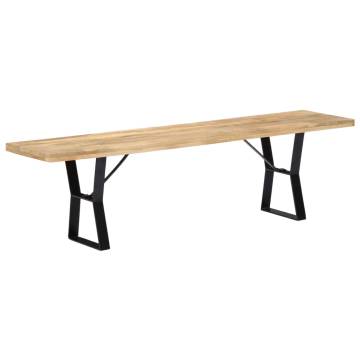 Bench 160 cm Solid Mango Wood - Stylish & Durable Furniture