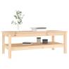 Elegant Solid Wood Pine Coffee Table | 110x50x40 cm