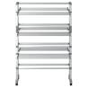 Aluminium Laundry Drying Rack with Wheels - 89x64x129 cm