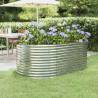 Garden Raised Bed Powder-coated Steel 175x100x68 cm Silver Colour silver Size 175 x 100 x 68 cm Quantity in Package 1 