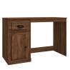 Stylish Brown Oak Desk with Drawer | 115x50x75 cm