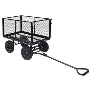 Garden Hand Trolley Black - 350 kg Load Capacity | HipoMarket