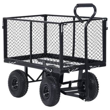 Garden Hand Trolley Black - 350 kg Load Capacity | HipoMarket