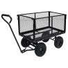 Garden Hand Trolley Black - 350 kg Load Capacity | HipoMarket