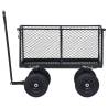 Garden Hand Trolley Black - 350 kg Load Capacity | HipoMarket