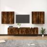 6 Piece TV Cabinet Set Smoked Oak Engineered Wood Colour smoked oak Quantity in Package 6 