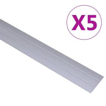 Floor Profiles 5 pcs Aluminium 134 cm Silver - Durable & Easy Install