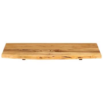 Solid Acacia Wood Bathroom Vanity Top | 80x52 cm