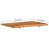 Solid Acacia Wood Bathroom Vanity Top | 80x52 cm