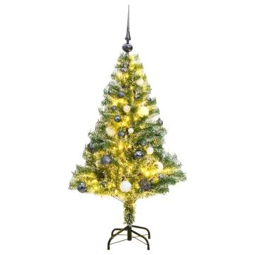 150 cm Artificial Christmas Tree with 150 LEDs & Ball Set