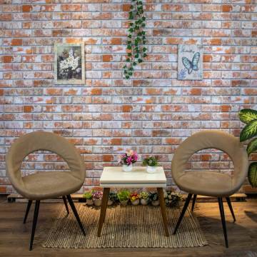 3D Wall Panels - Red Brick Design (10 pcs) | Hipomarket UK