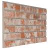 3D Wall Panels - Red Brick Design (10 pcs) | Hipomarket UK