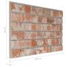 3D Wall Panels - Red Brick Design (10 pcs) | Hipomarket UK