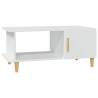 Stylish White Coffee Table 90x50 cm - Engineered Wood