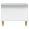 Stylish White Coffee Table 90x50 cm - Engineered Wood