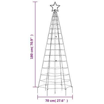 Christmas Tree Light with Spikes - 220 LEDs Warm White - 180 cm