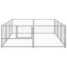 Durable Silver 6 m² Dog Kennel - Safe & Spacious Outdoor Play