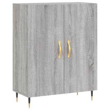 Stylish Highboard Grey Sonoma | 69.5x34x180 cm - Hipomarket