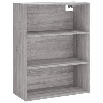 Stylish Highboard Grey Sonoma | 69.5x34x180 cm - Hipomarket