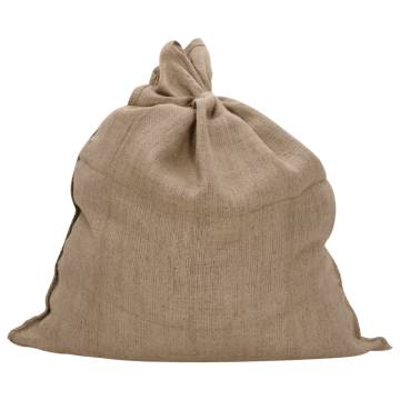 Jute Sacks 5 pcs - 100% Natural Jute 340 gsm | Hipomarket