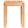 Rustic Bathroom Stool - Solid Walnut Wood | 40x30x46 cm