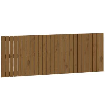 Honey Brown Wall Headboard | Solid Pine Wood 166x3x60 cm