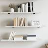 Bookshelf Boards 4 pcs White 80x30x1.5 cm Engineered Wood Colour white Size 80 x 30 x 1.5 cm Quantity in Package 4 