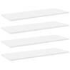 Bookshelf Boards 4 pcs White - Engineered Wood Storage Solutions