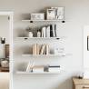 Bookshelf Boards 4 pcs White - Engineered Wood Storage Solutions