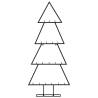 Metal Christmas Tree for Decoration - Black 90 cm | HipoMarket