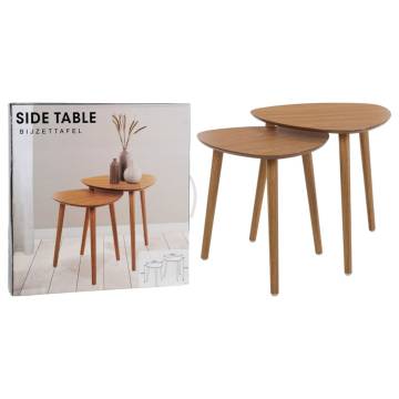 Home&Styling 2 Piece Side Table Set - Natural Style & Durability