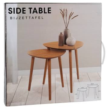 Home&Styling 2 Piece Side Table Set - Natural Style & Durability