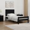 Wall Headboard Black 95.5x3x60 cm Solid Wood Pine Colour black Size 95.5 x 60 cm Quantity in Package 1 