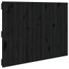 Wall Headboard Black 95.5x3x60 cm - Solid Pine Elegance