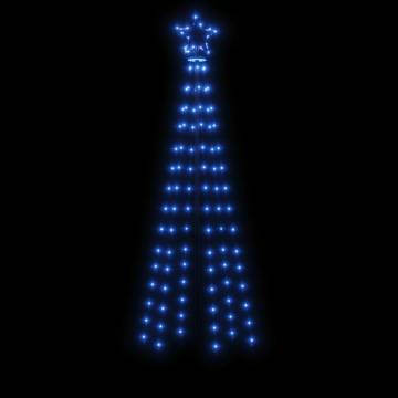 Illuminated Christmas Cone Tree Blue 108 LEDs - 180 cm