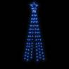 Illuminated Christmas Cone Tree Blue 108 LEDs - 180 cm