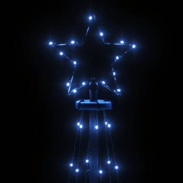 Illuminated Christmas Cone Tree Blue 108 LEDs - 180 cm