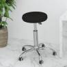 Office Swivel Chair - Black Faux Leather for Home Office