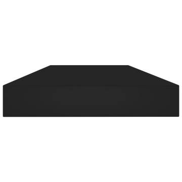 Bookshelf Boards Set of 8 - Black Engineered Wood | Hipo Market