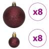 100 pcs Champagne & Brown Christmas Baubles - Shatterproof Decor